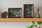 Small Marble Wall Artwork Collection--Green Pink