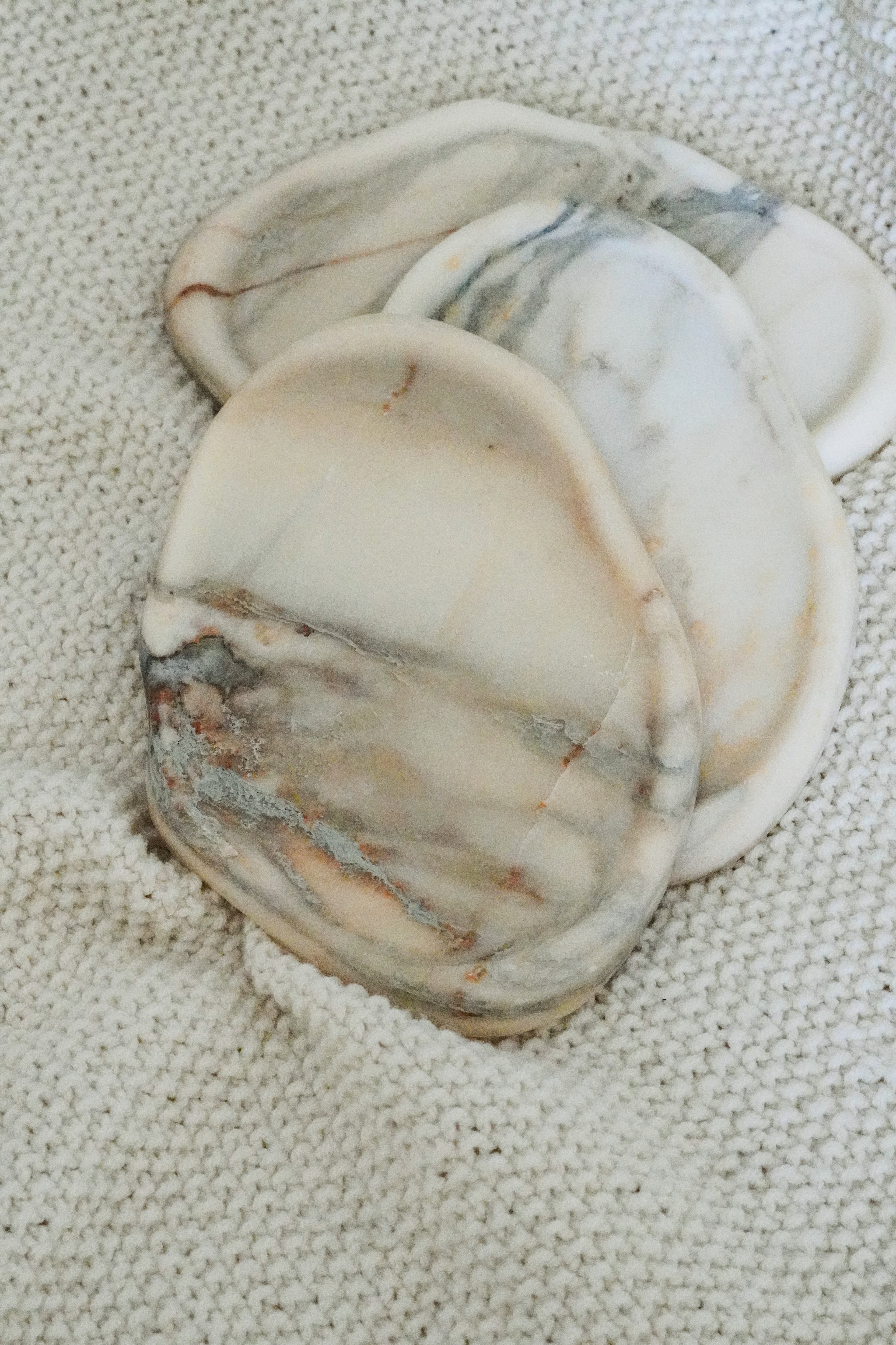 White Marble Cloud Tray