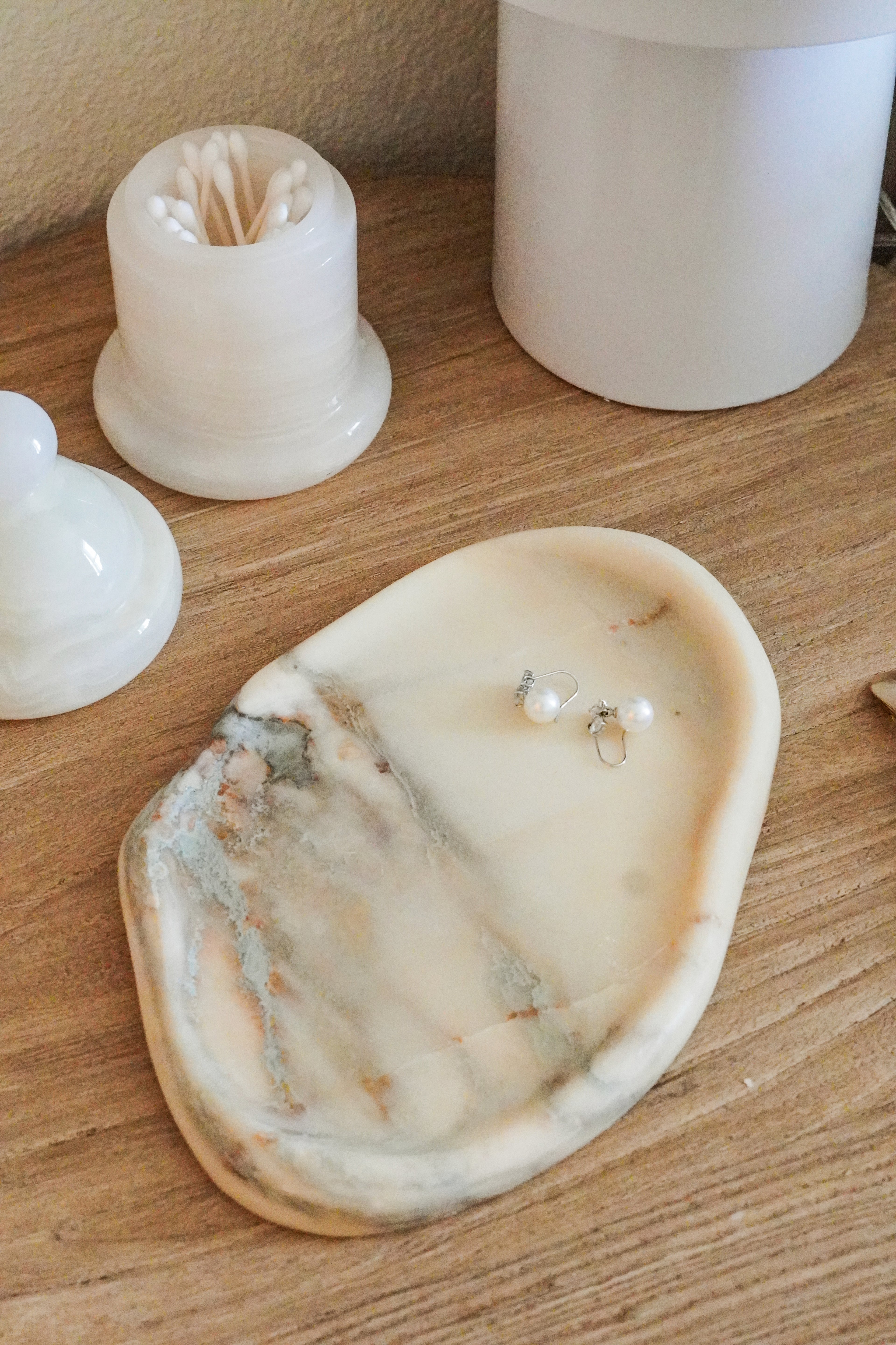 White Marble Cloud Tray