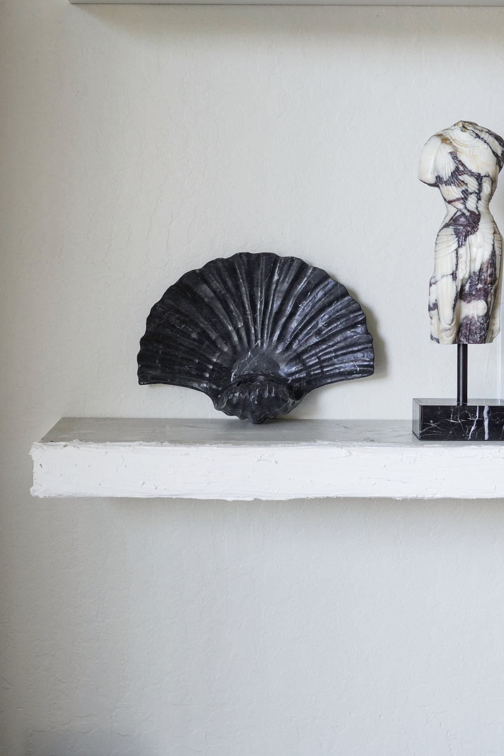 Natural Sandstone Seashell Wall Sconce