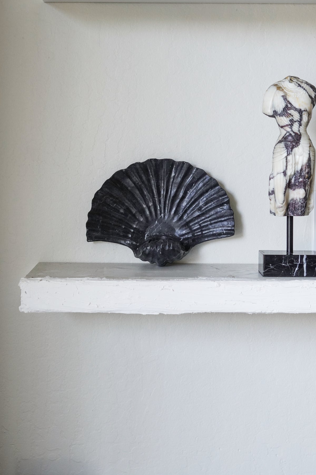 Natural Sandstone Seashell Wall Sconce