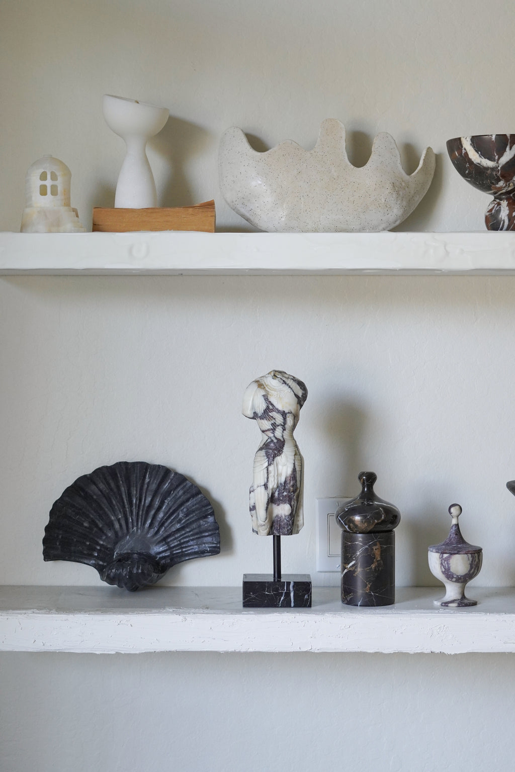 Natural Sandstone Seashell Wall Sconce