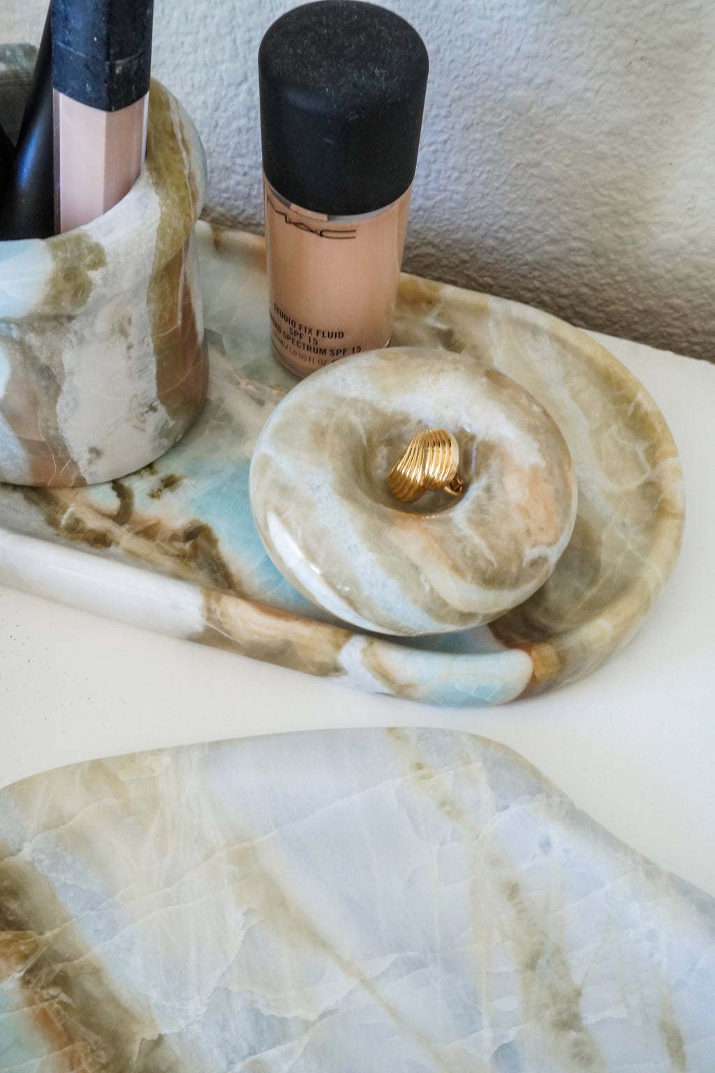 Blue Onyx Vanity Decor Set