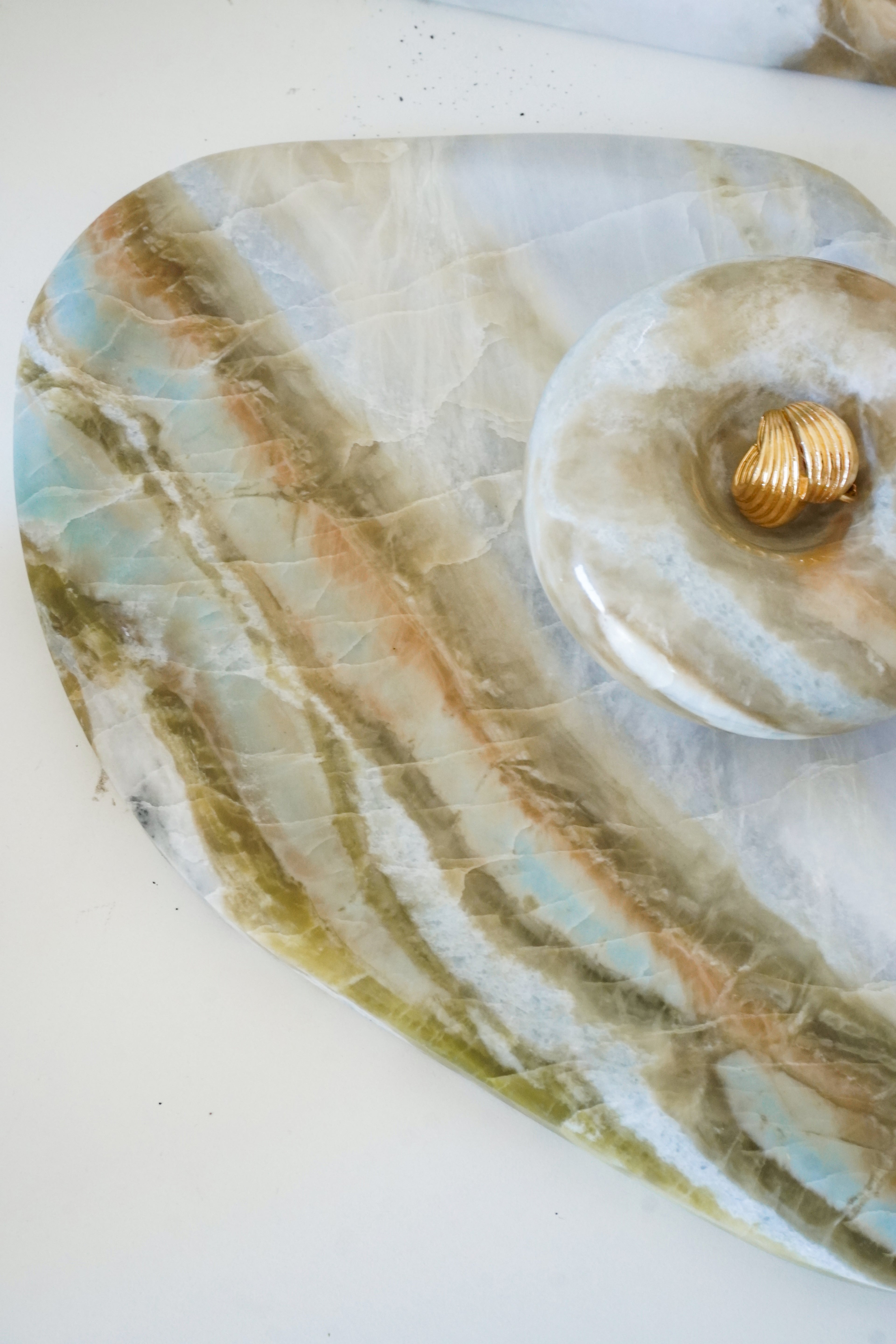 Blue Onyx Vanity Decor Set