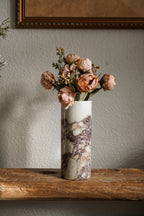 Calacatta Viola Cylinder Marble Vases