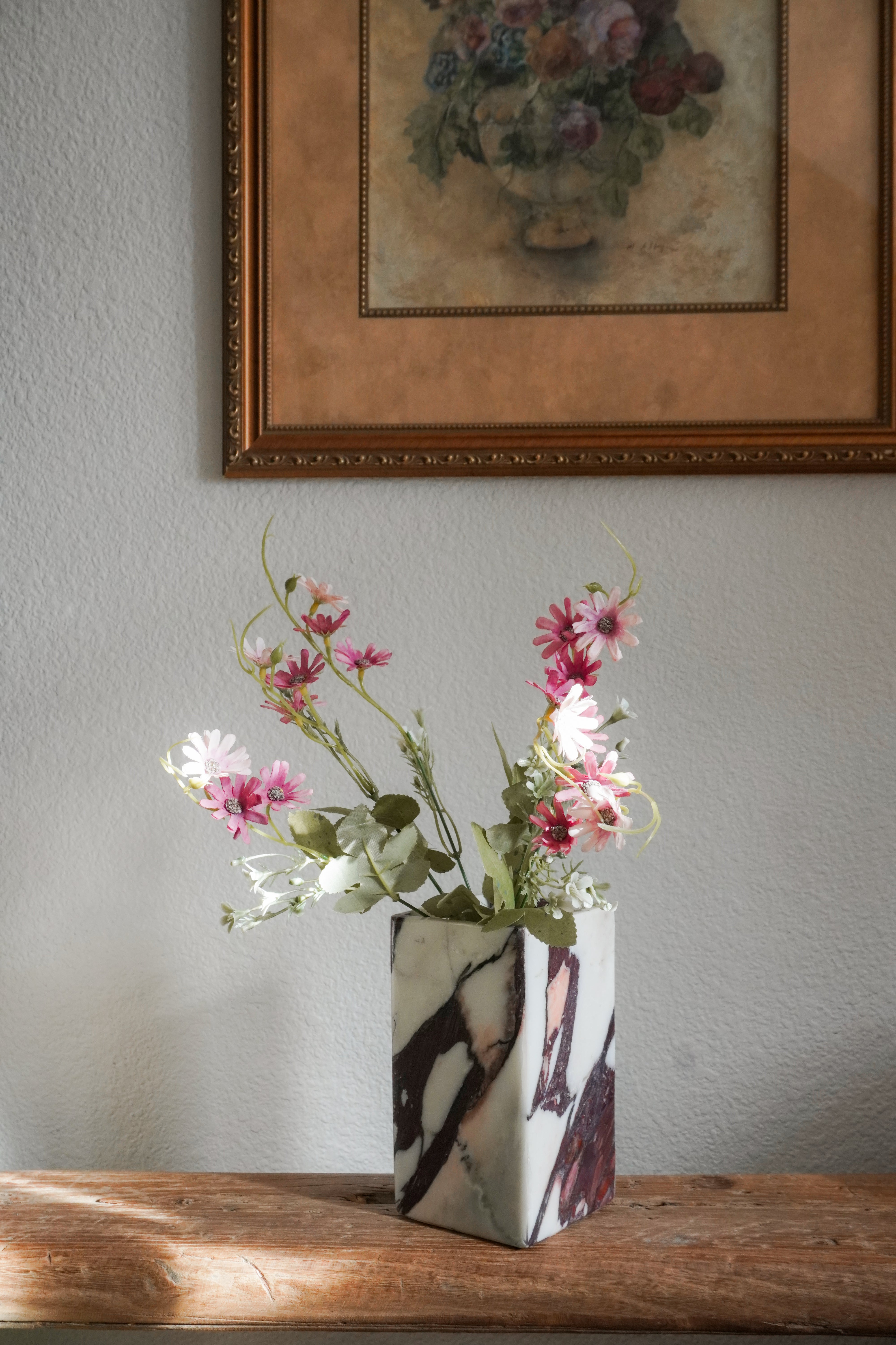 Calacatta Viola Monolith Marble Vases--2 sizes – Queena Clay