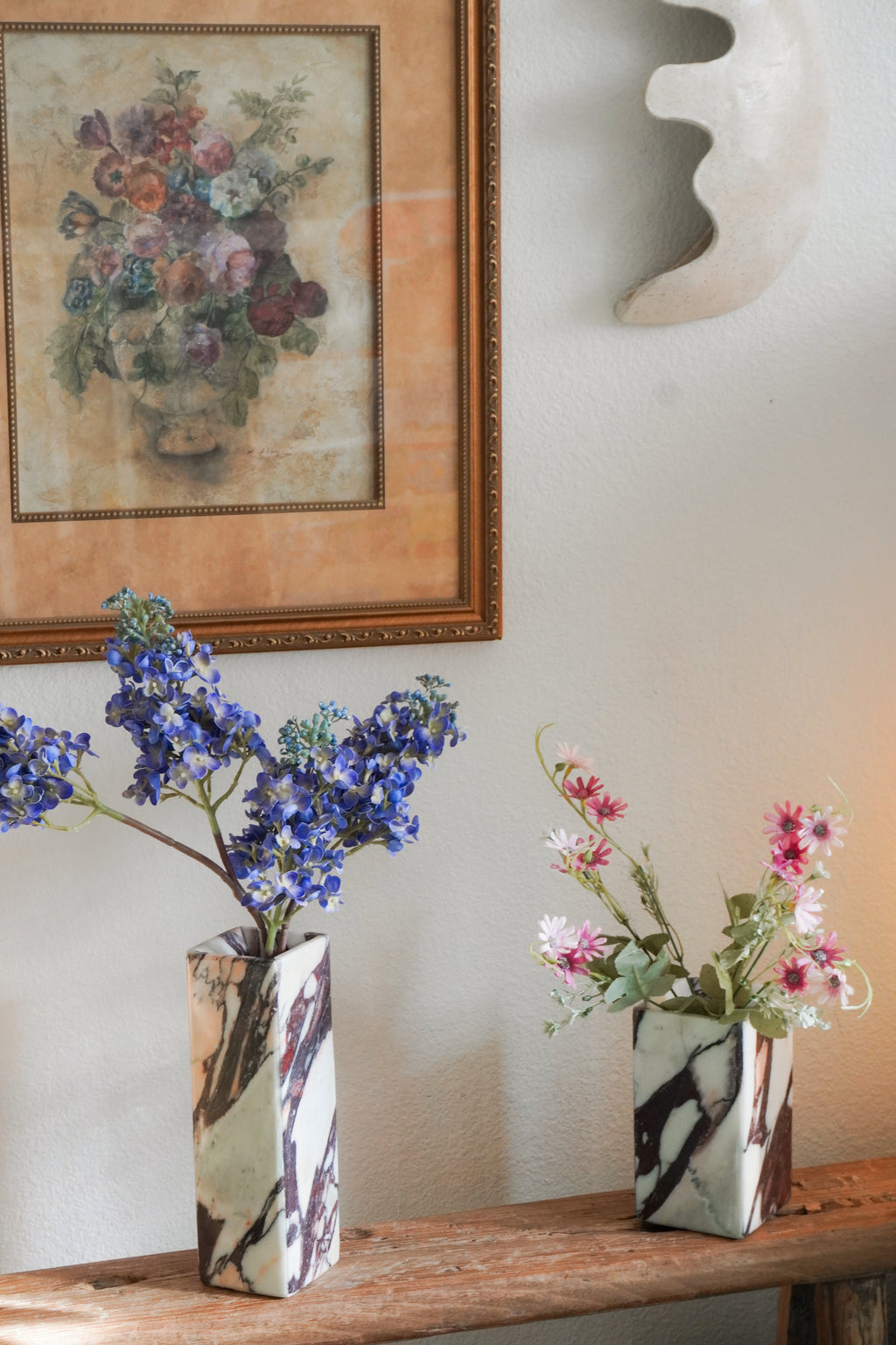 Calacatta Viola Marble Vases--2 sizes