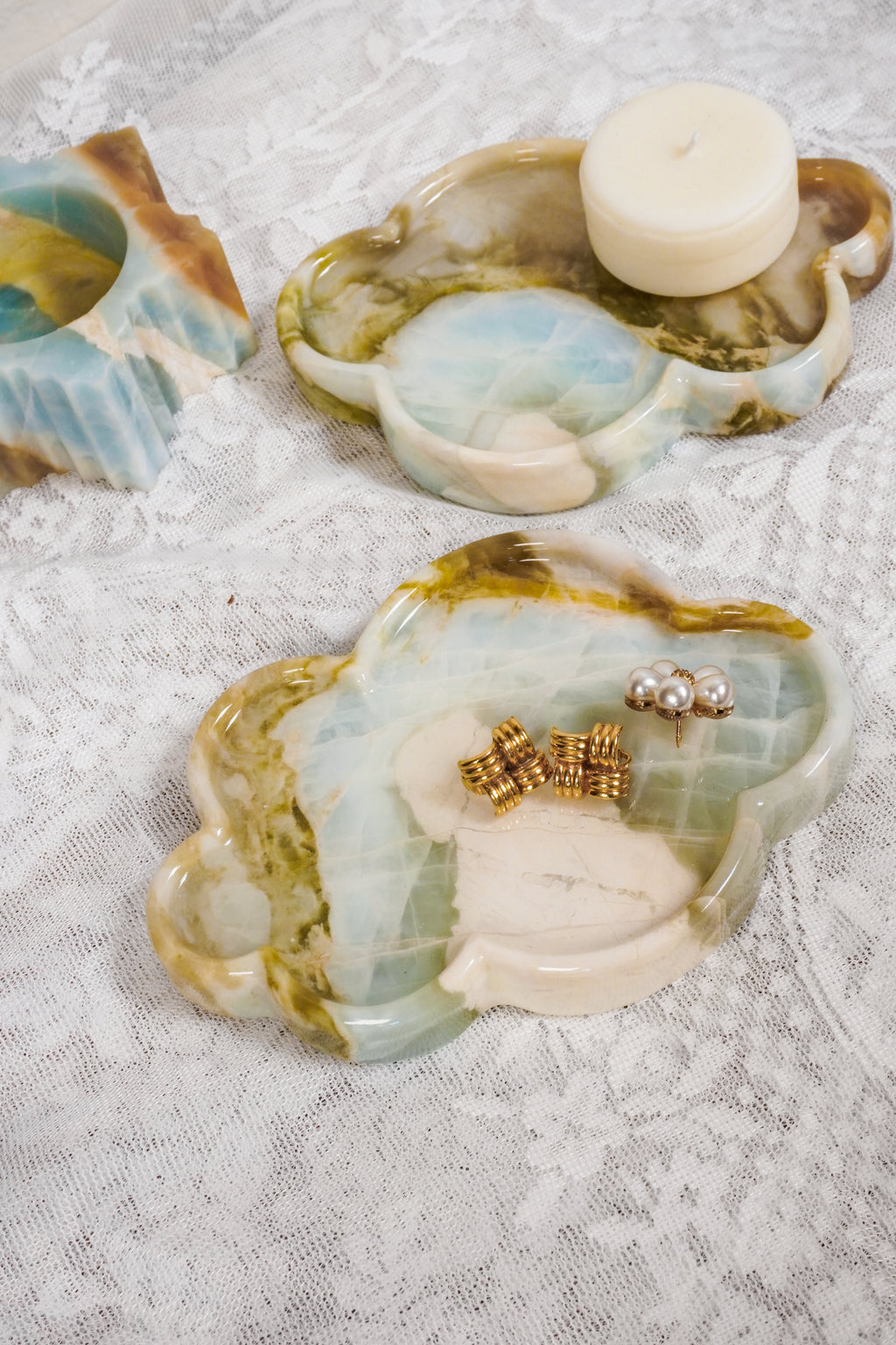 Blue Onyx Vanity Decor Set