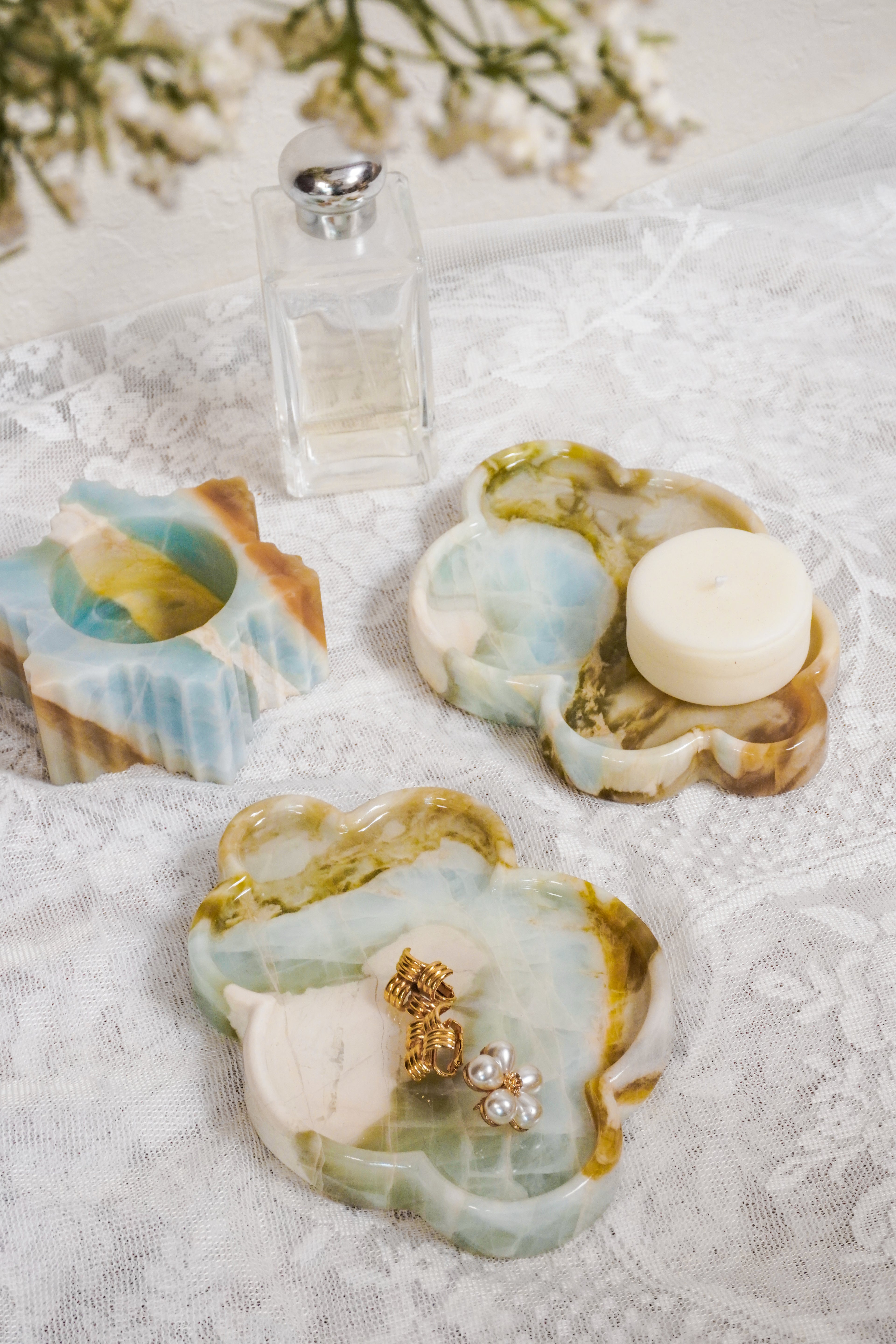 Blue Onyx Vanity Decor Set
