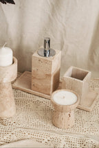 Travertine Bath Set