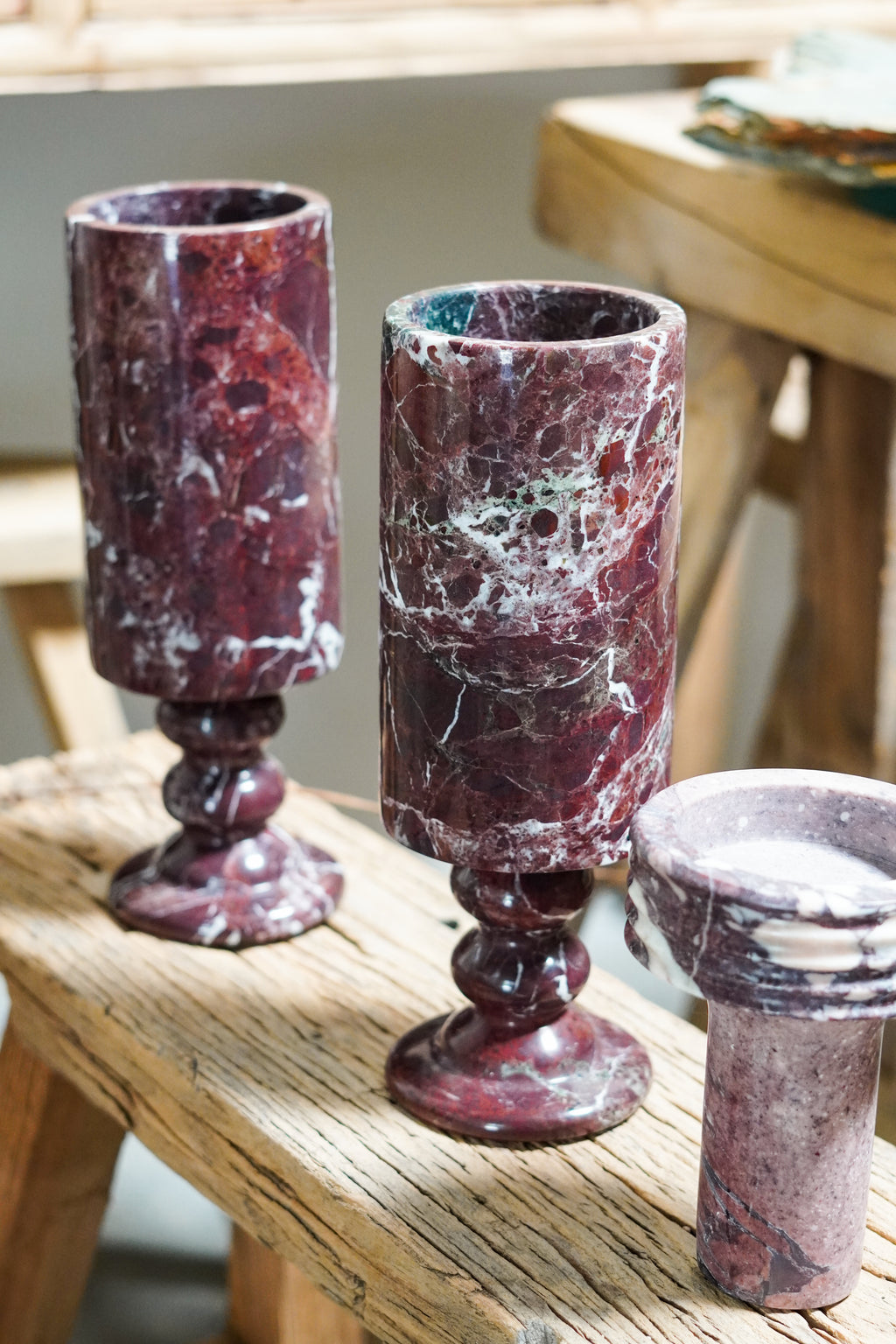 French Style Marble Vases--4 Color