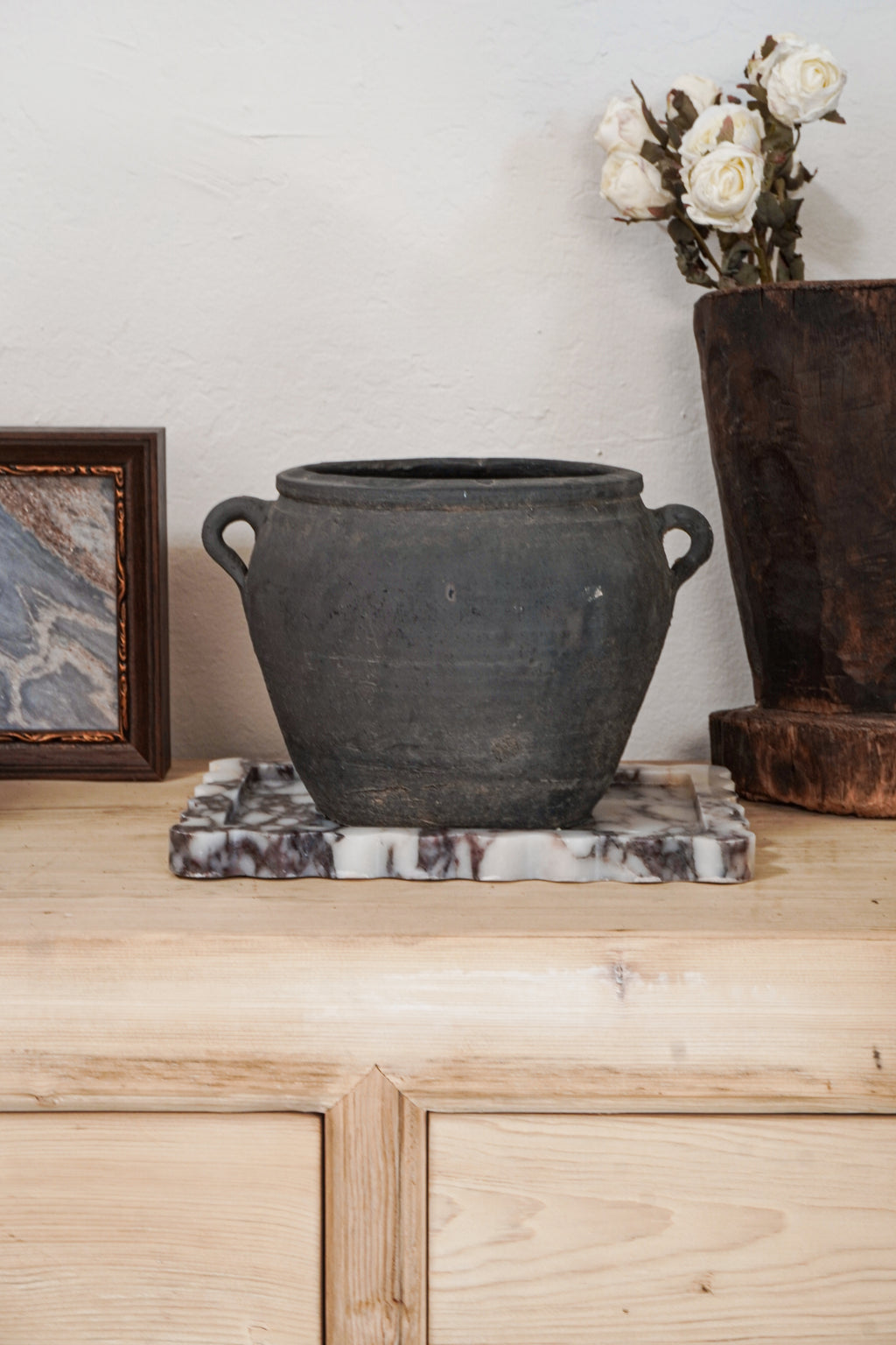 Vintage Rustic Clay Pot-Medium Size