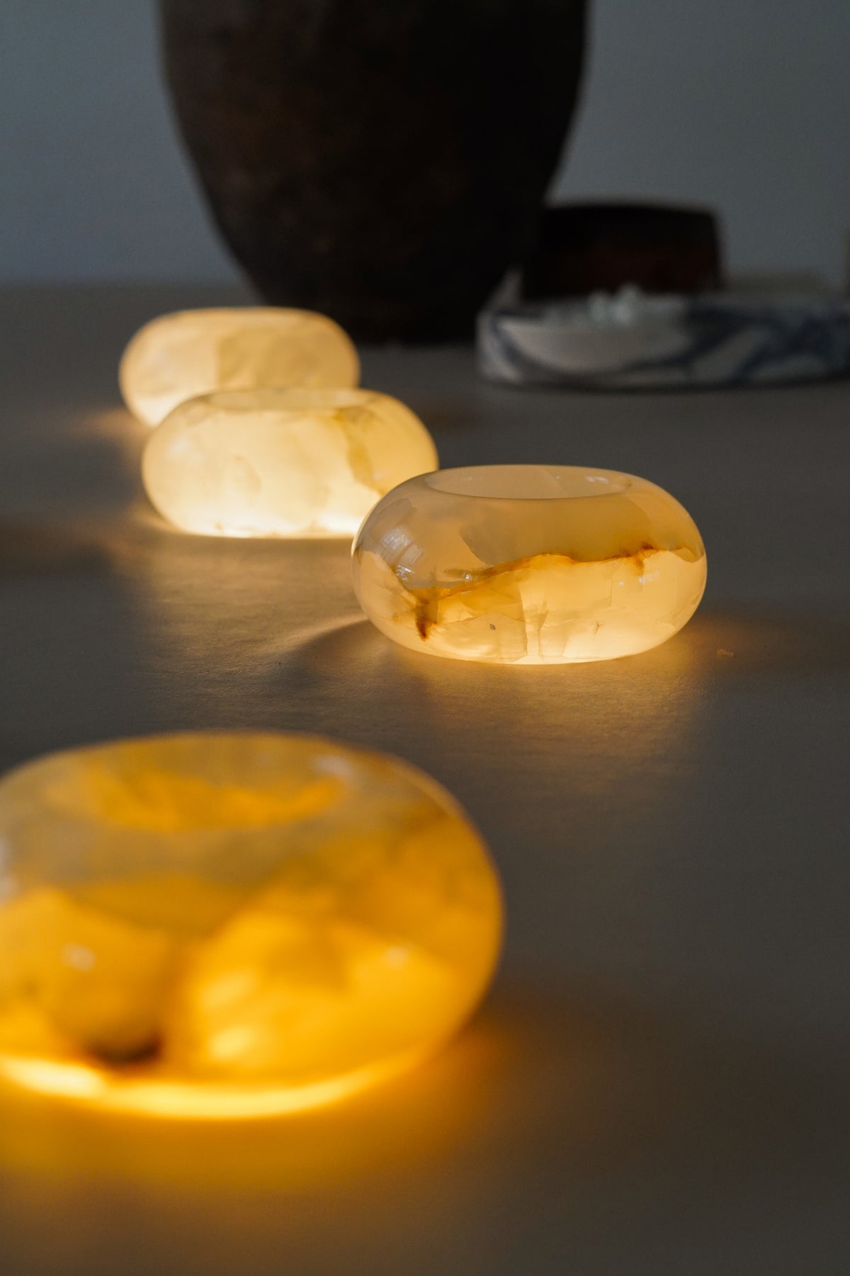 Catchall Onyx Candle Holder