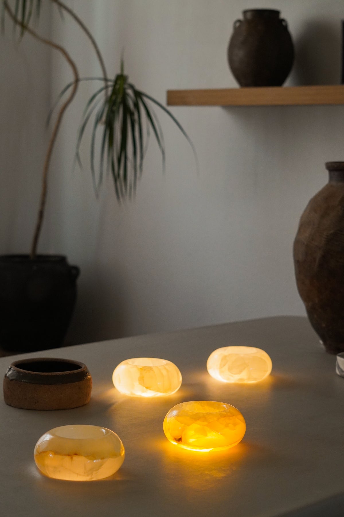 Catchall Onyx Candle Holder