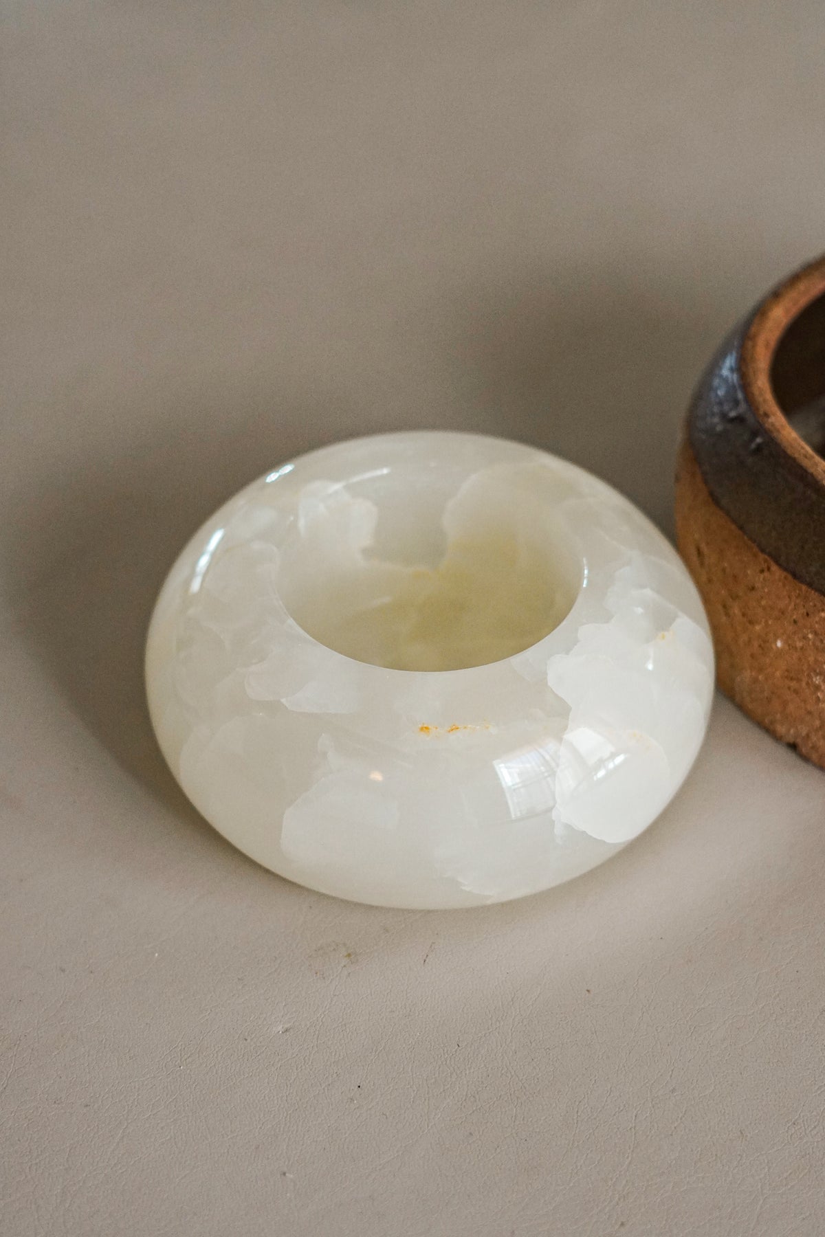 Catchall Onyx Candle Holder