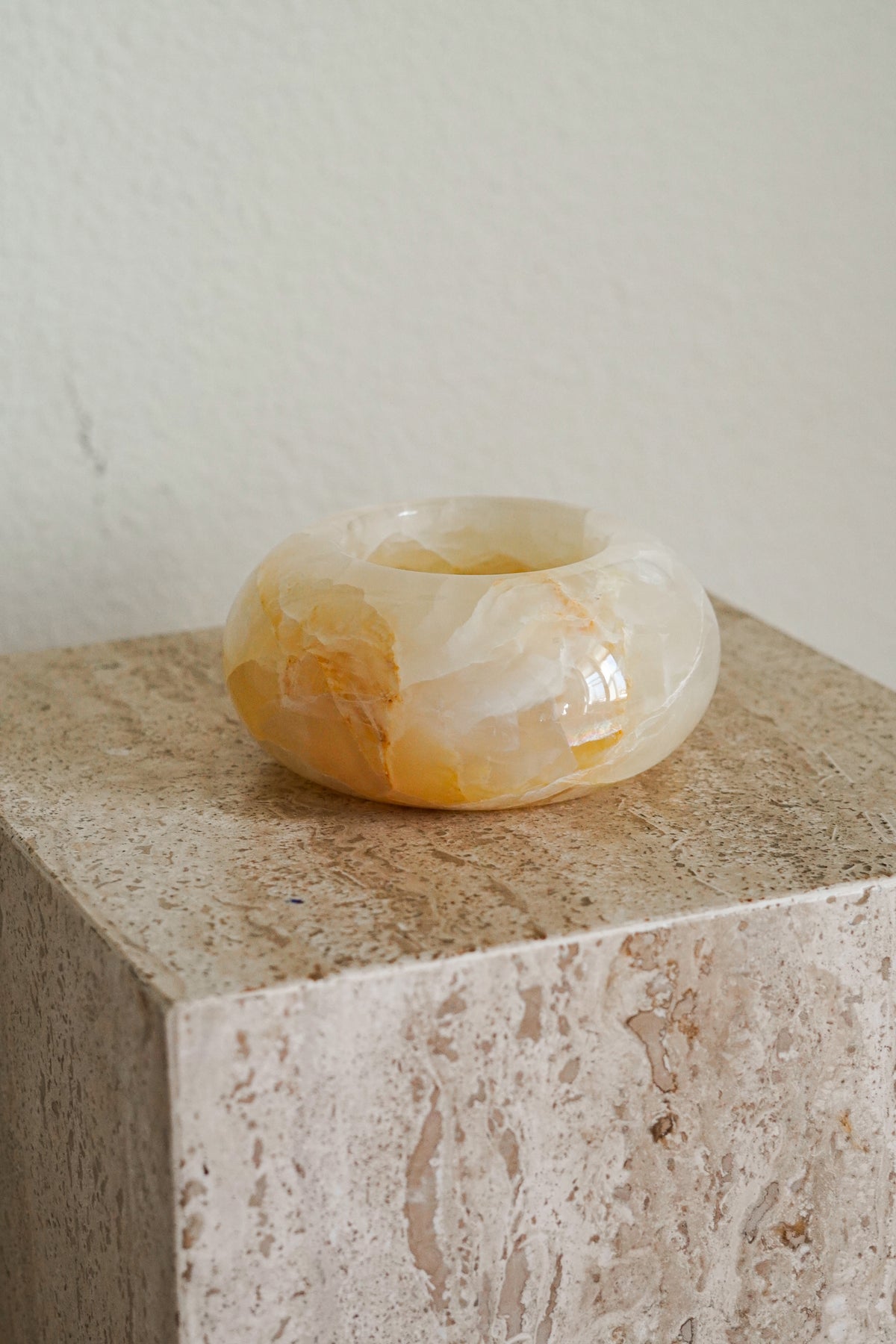 Catchall Onyx Candle Holder