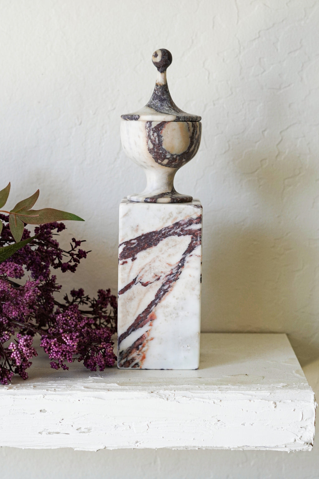 Italian Calacatta Viola Marble Touch Lamp