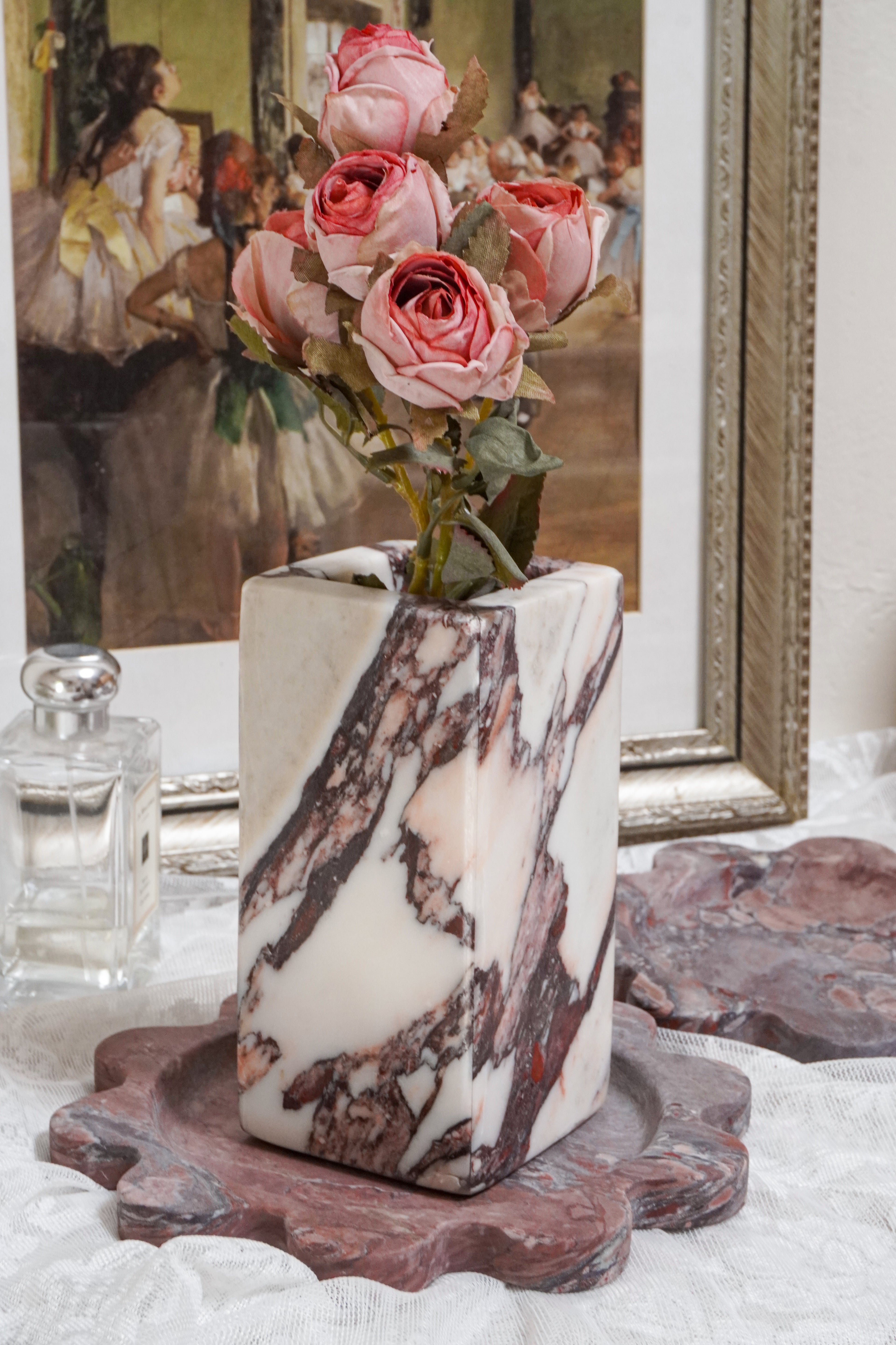 Calacatta Viola Marble Vases--2 sizes