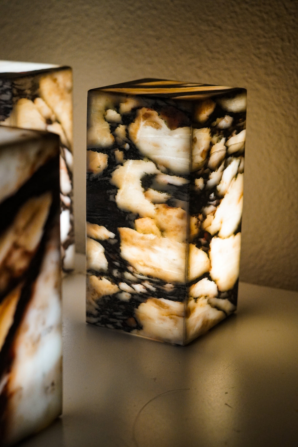 Italian Calacatta Viola Marble Touch Lamp