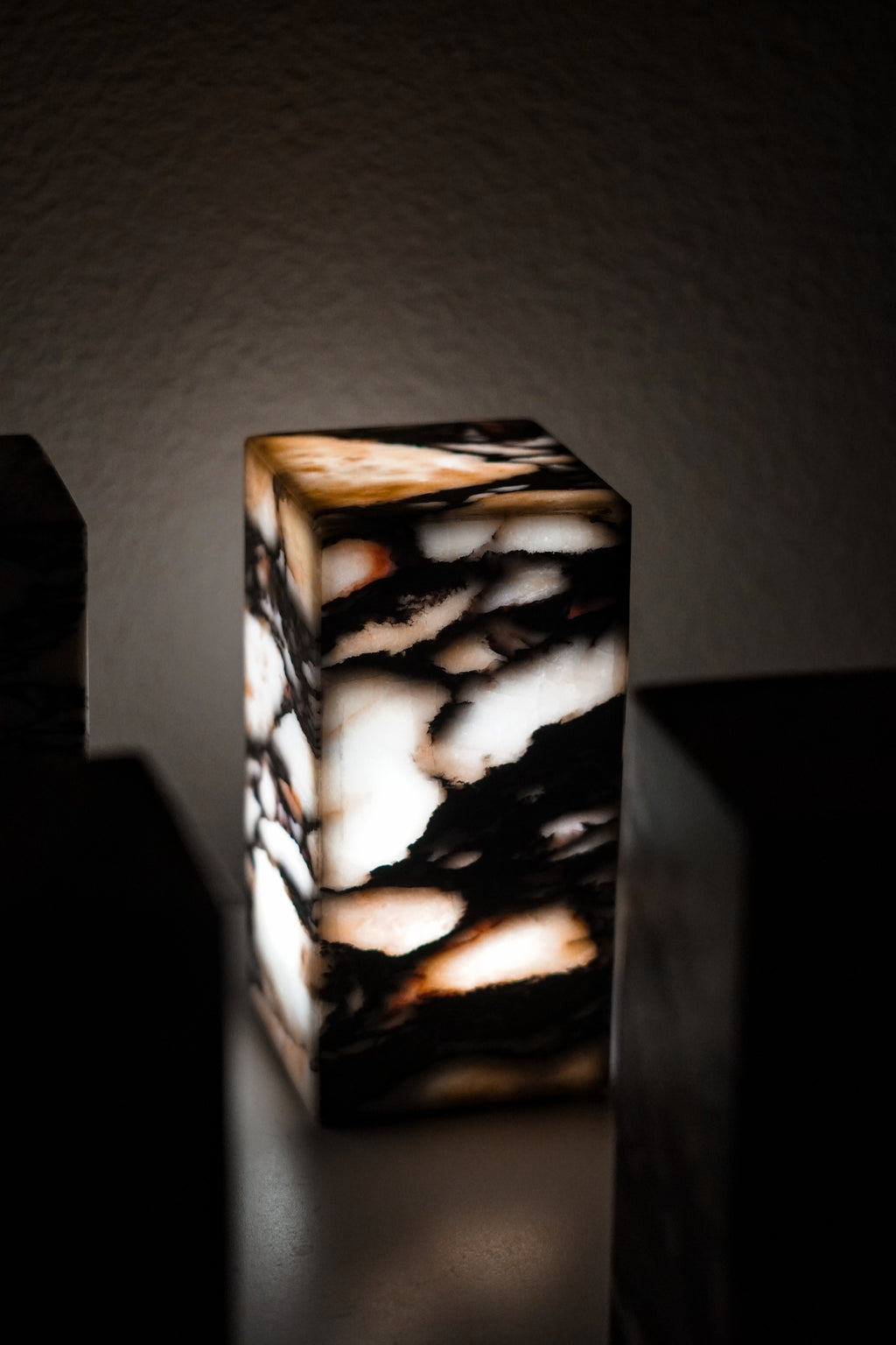 Italian Calacatta Viola Marble Touch Lamp