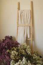 Rustic Pine Wood Decorative Ladder