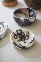 Italian Calacatta Viola Marble Bowl--Medium