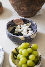 Italian Calacatta Viola Marble Bowl--Large