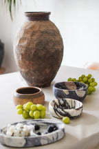 Italian Calacatta Viola Marble Bowl--Medium