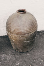 Large Tall Vintage Rustic Wine Pot