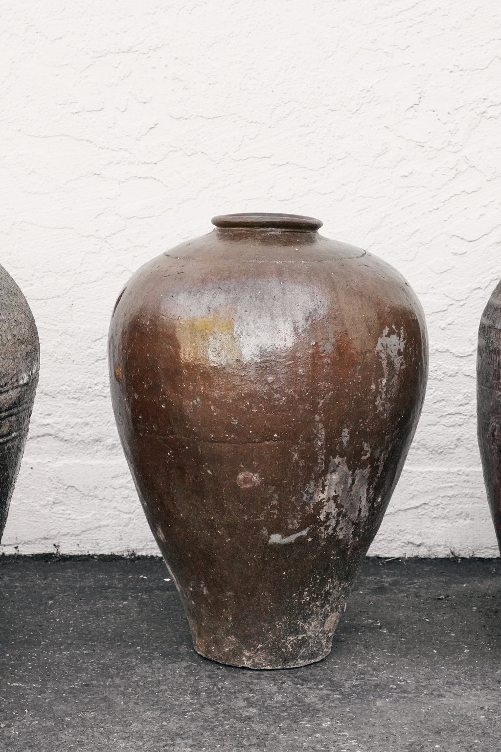 Large Tall Vintage Rustic Wine Pot