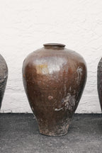 Large Tall Vintage Rustic Wine Pot