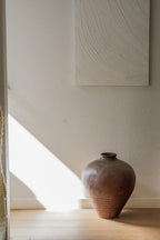 Vintage Chinese Earthenware Pot--Large Tall
