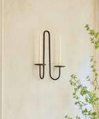 French Wrought Iron Candle Sconce:Double & Single