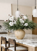 38'' White Magnolia Fake Flower Branch