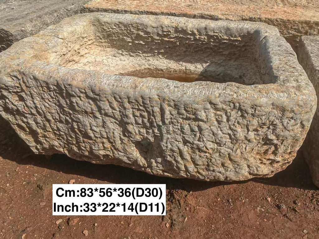 (Pre-order)Limestone Trough - Rectangular