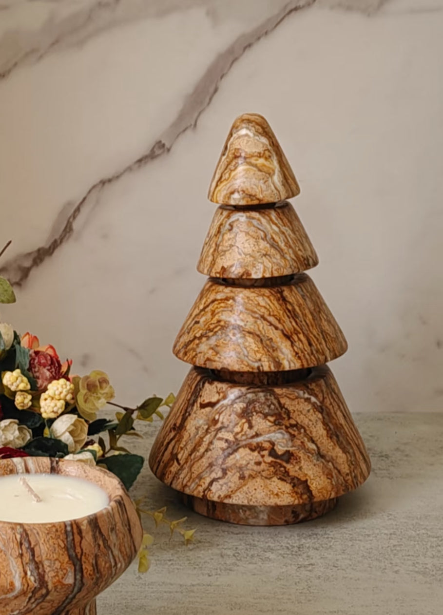 Marble Christmas Tree – Set or Singles,5 Colors