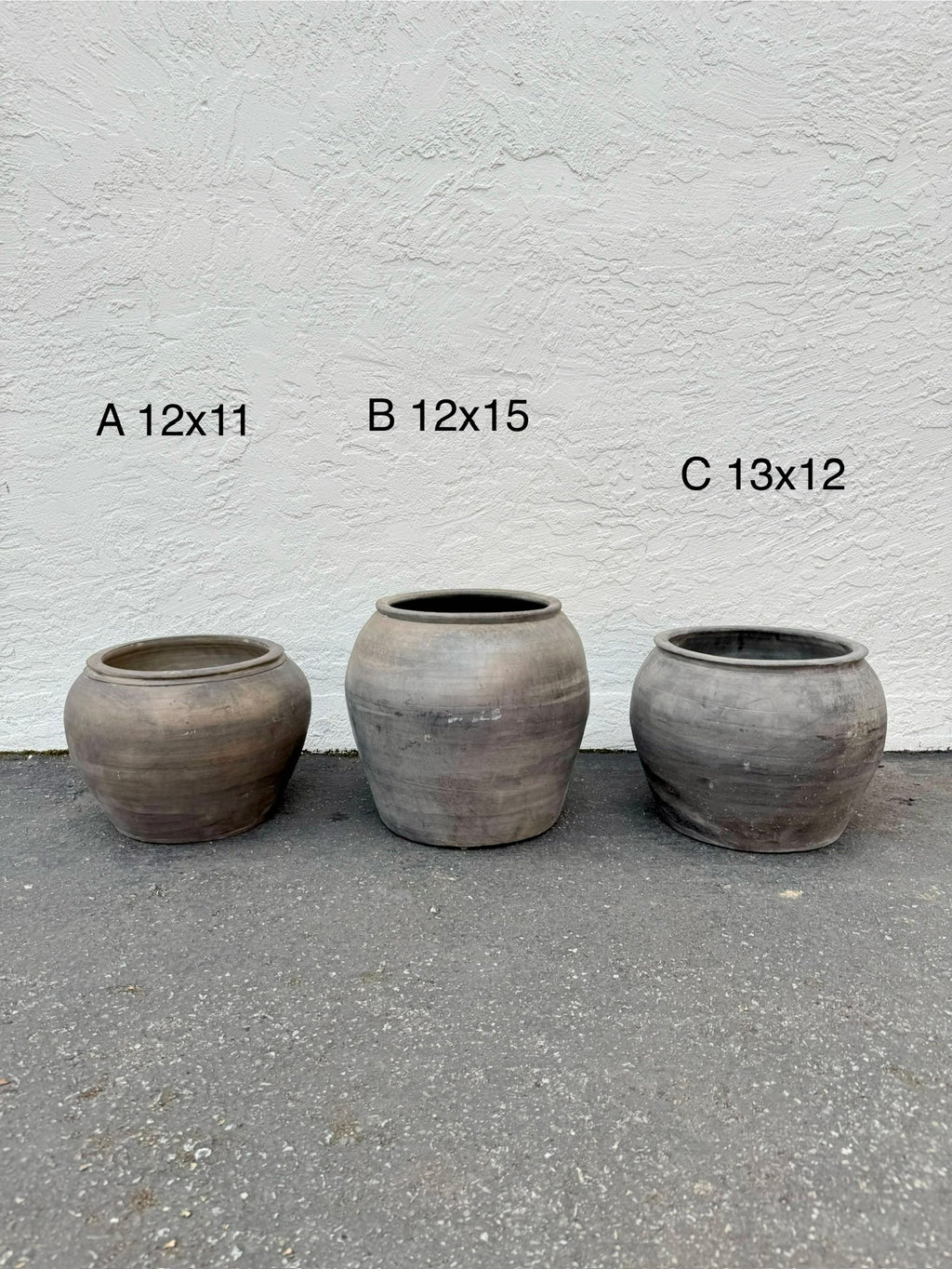 Yee Vintage Wabi-Sabi Rustic Ceramic Planter--Large