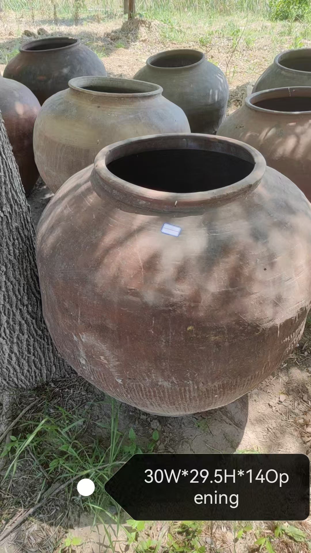 large clay plant pots for sale Large Vintage Rustic Ceramic Pot, Wabi-Sabi Vessel, Farmhouse Planter –  Queena Clay