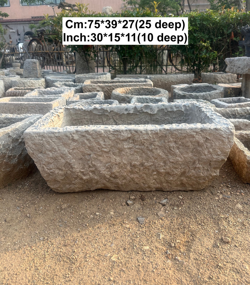 (Coming Soon)Lime Stone Troughs - Multiple Shapes