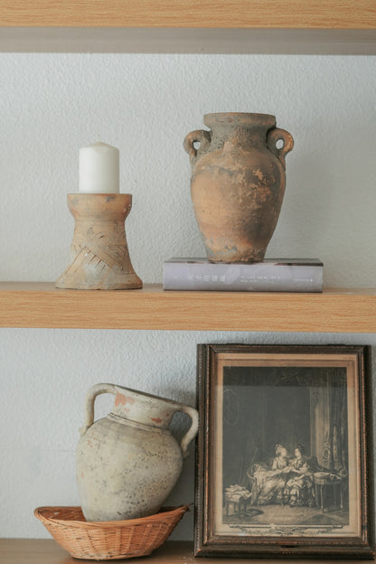 Vintage Handmade Pointy Amphorae Pottery