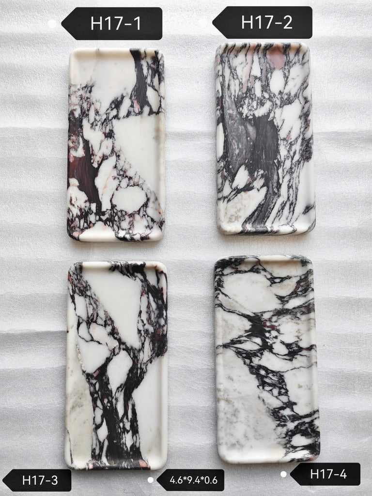 Rectangular Marble Tray-- Various Colors