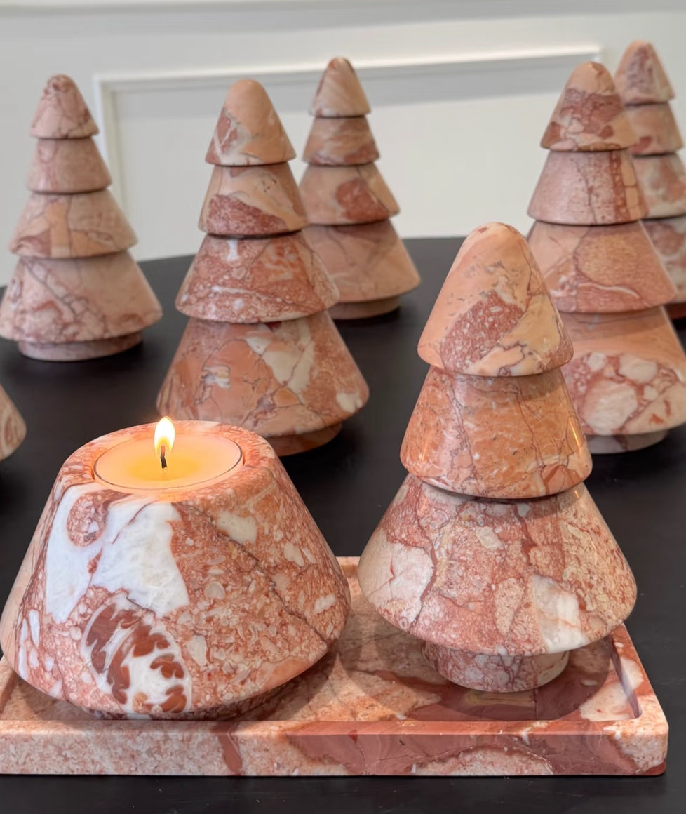 Marble Christmas Tree – Set or Singles,5 Colors