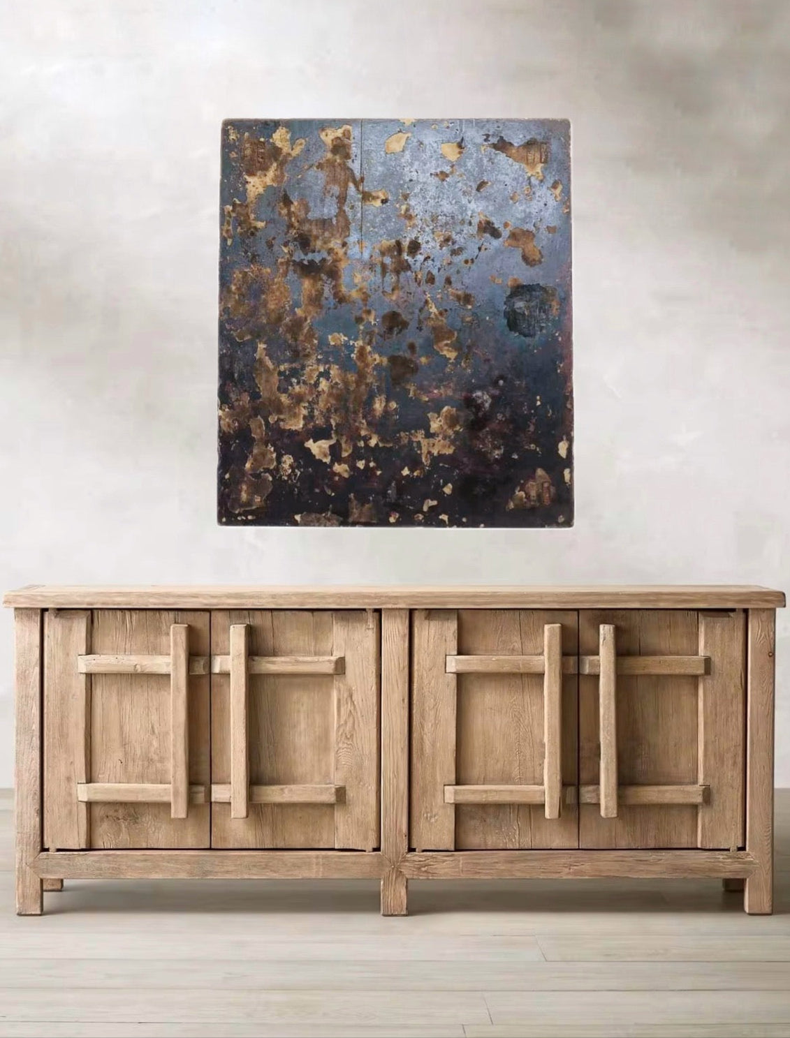 Malibu Reclaimed Door Elm Wood Sideboard