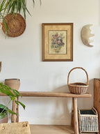 Vintage Wabi-Sabi Rustic Elm Wood Bench - Regular Size