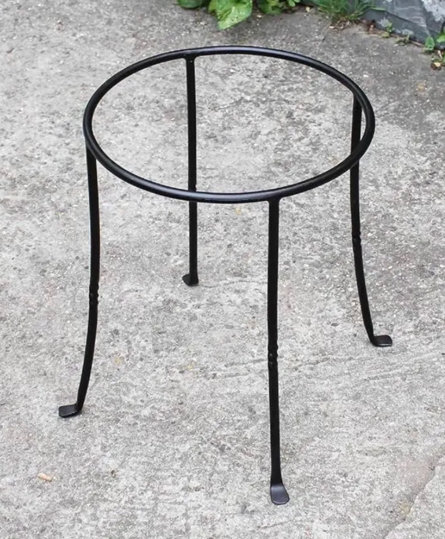 Wrought Iron Garden Pot Holder, Rustic Iron Stand, Outdoor and Indoor,3 Size