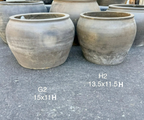 Yee Vintage Wabi-Sabi Rustic Ceramic Planter--Large