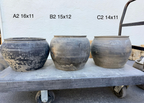 Yee Vintage Wabi-Sabi Rustic Ceramic Planter--Large