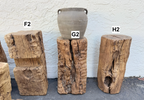 Antique Natural Tree Trunk Stool