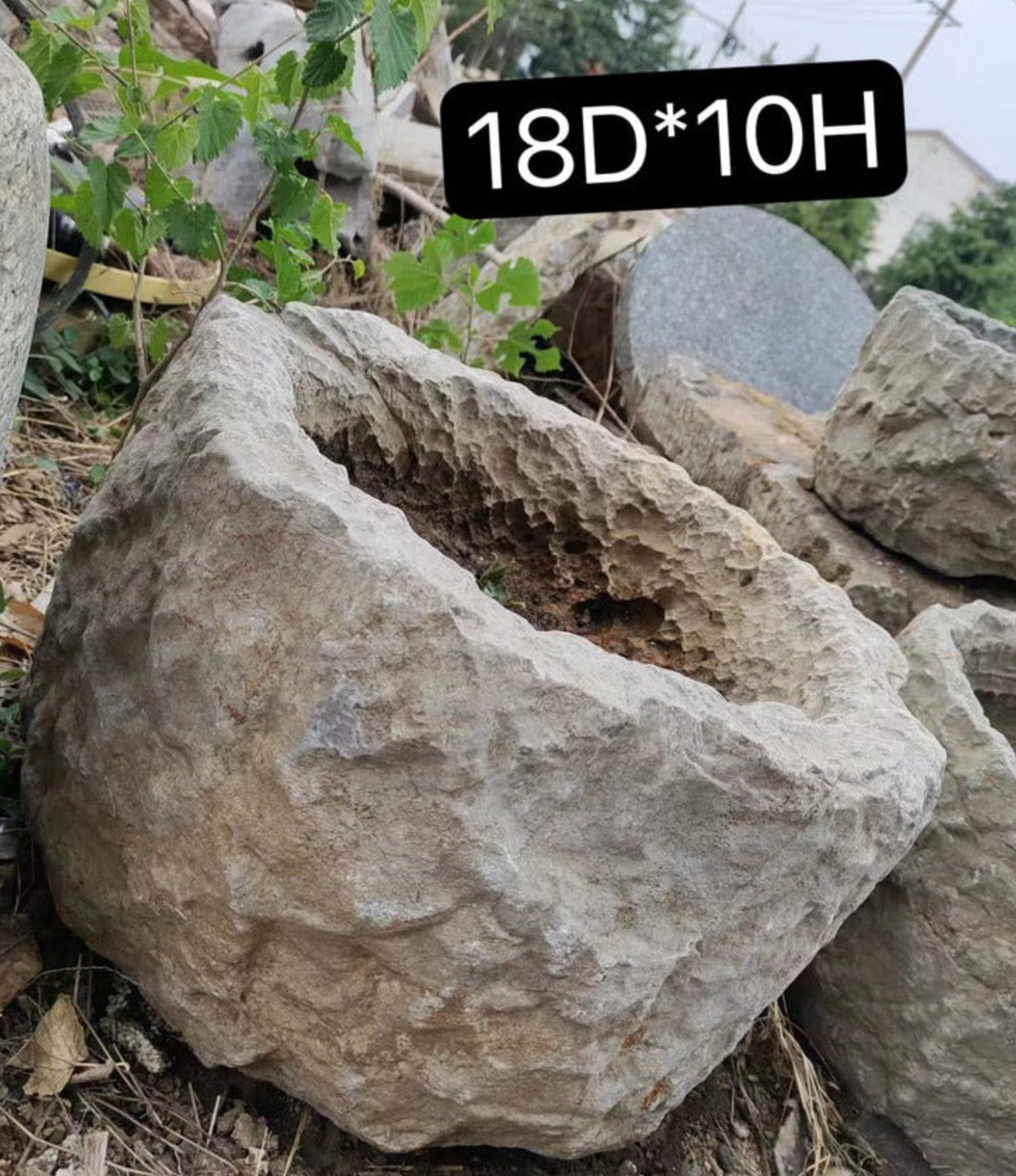 Limestone Trough -Round