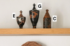 Marble Sculptural Lidded Jar--Black Gold Marble